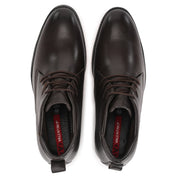 Men Premium Leather Brown Lace-Up Formal Derby Shoes (Amazona-75-Brown)
