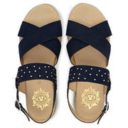 Women Premium Leather Blue Sandals (W-HR-Tempe-55-Blue)