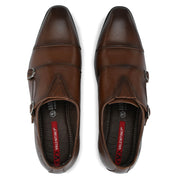Men Premium Leather Slip-On Formal Shoes (V-Roman-81-Mocca)