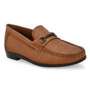 Men Premium Leather Cognac Casual Slip On Shoe (Churchil-02-Cognac)