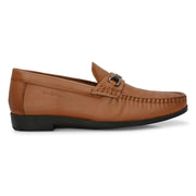 Men Premium Leather Cognac Casual Slip On Shoe (Churchil-02-Cognac)