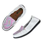 Women Premium Leather White Slip On Flexible Loafer (W-Flexy-20-White)