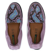 Women Premium Leather Lilac Slip On Flexible Loafer (W-Flexy-20-Lilac)