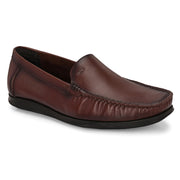Men Premium Leather Brown Slip On Loafer (V-Class-01-Brown)