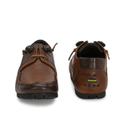 Men Premium Leather Casual Derby Shoes (Creative-55-Tan-Brown)