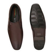 Men Premium Leather Brown Slip-On Formal Shoes (California-20-Brown)