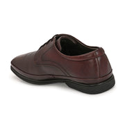 Men Premium Leather Lace-Up Formal Derby Shoes (Gateway-52-Brushoff)
