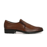 Men Premium Leather Mocca Slip-On Formal Shoes (NewTop-01-Mocca)