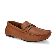 Men Premium Leather Tan Casual Slip On Driving Loafers (Emporio-30-Tan)