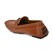 Men Premium Leather Tan Casual Slip On Driving Loafers (Emporio-30-Tan)