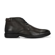 Men Premium Leather Brown Lace-Up Formal Derby Shoes (Joyland-75-Brown)