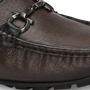 Men Premium Leather Brown Slip On Loafer (Italiano-05-Brown)