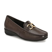 Women Premium Leather Loafers (W-Catrina-11-Brown)