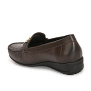 Women Premium Leather Loafers (W-Catrina-11-Brown)
