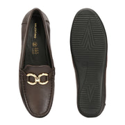 Women Premium Leather Loafers (W-Catrina-11-Brown)