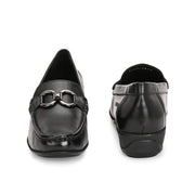 Women Premium Leather Loafers (W-Catrina-11-Black)