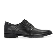 Men Premium Leather Black Designer Laces Pattern Slip-On Formal Shoes (Regal-21-Black)
