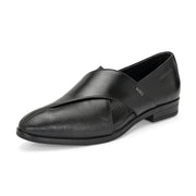 Men Premium Leather Black Stylish & Comfortable Peshawari Sandals (Indigo-21-Black)