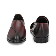 Men Premium Leather Bordo Stylish & Comfortable Peshawari Sandals (Indigo-21-Bordo)