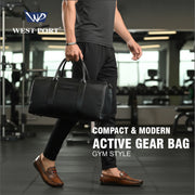 West Port Active Gear Bag – Compact & Modern Gym Style (ACTIVEGEARBAG-BLACK-20L)