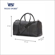 West Port Active Gear Bag – Compact & Modern Gym Style (ACTIVEGEARBAG-BLACK-20L)