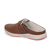 West Port Men Premium Leather Casual Mules for Men (Alliance-05-Tan)