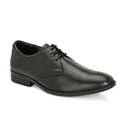 Men Premium Leather Black Lace Up Formal Shoes (Amazona-50-Black)