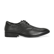 Men Premium Leather Black Lace Up Formal Shoes (Amazona-50-Black)