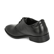 Men Premium Leather Black Lace Up Formal Shoes (Amazona-50-Black)