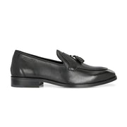 West Port Men Leather Tassel Loafers (Champion-10-Black)