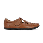 Men Premium Leather Tan Sandal (CityWalker-23-Tan)