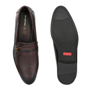 Men Premium Leather Cherry Loafers (Indigo-06-Cherry)