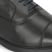Men Premium Leather Black Formal Oxford Shoes (Joyland-60-Black)