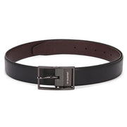Valentino Men's Genuine Leather Reversible Belt – Black and Brown with Premium Buckle (M-BT-MM-127-BLACK-BROWN)