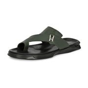 Men Non Leather Comfort Slipper (M-MT-11-OLIVE)