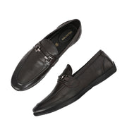 Men Premium Leather Brown Slip-On Formal Shoes (Massage-33-Brown)