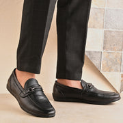 Men Premium Leather Brown Slip-On Formal Shoes (Massage-33-Brown)