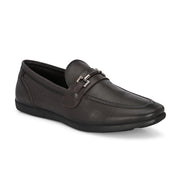 Men Premium Leather Brown Slip-On Formal Shoes (Massage-33-Brown)
