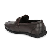 Men Premium Leather Brown Slip-On Formal Shoes (Massage-33-Brown)