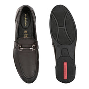 Men Premium Leather Brown Slip-On Formal Shoes (Massage-33-Brown)