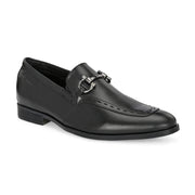 Men Premium Leather Classic Loafers (REGAL-10-BLACK)