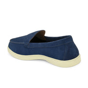 West Port Men Trendy Leather Loafers (Thrive-10-Blue)