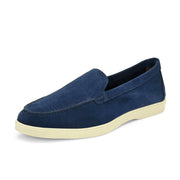 West Port Men Trendy Leather Loafers (Thrive-10-Blue)