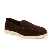 West Port Men Trendy Leather Loafers (Thrive-10-Brown)