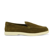 West Port Men Trendy Leather Loafers (Thrive-10-Olive)
