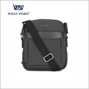 West Port Urban Messenger Crossbody Sling Bag – Smart & Handsfree (URBANMESSENGER-BLACK)