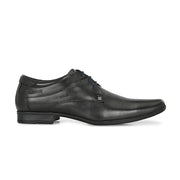 Men Premium Leather Lace Up Shoe (VINTAGE-52-BLACK)