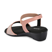 Women Premium Wedge Sandals (W-AF-07-PEACH)