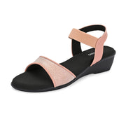 Women Premium Wedge Sandals (W-AF-07-PEACH)
