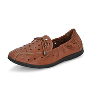 Women Premium Leather Slip On Flexible Loafer (W-Angel-50-Chestnut)